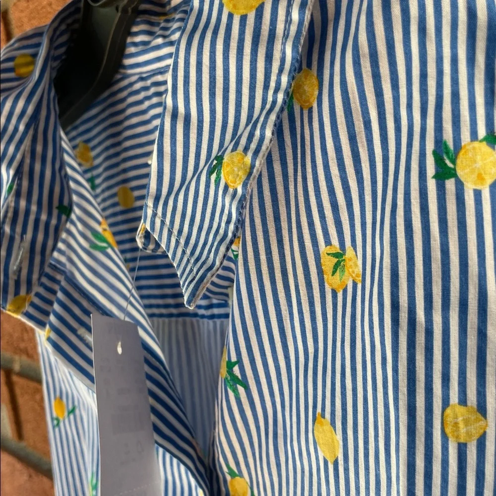 NEW JCREW factory sleeveless cotton lemon dress - Picture 6 of 6